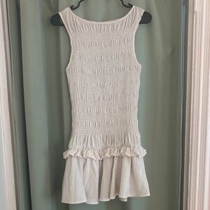 SHEIN Cream Sleeveless Dress